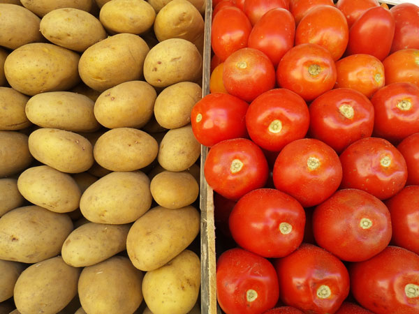 Tomates y papas